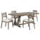Hutton 5-Piece Rectangular Dining Table Set Coastal Grey