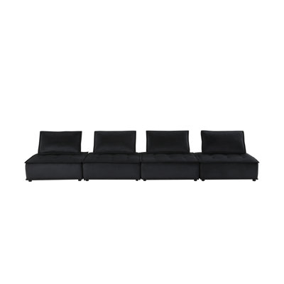 Canapé d'intérieur modulaire en velours