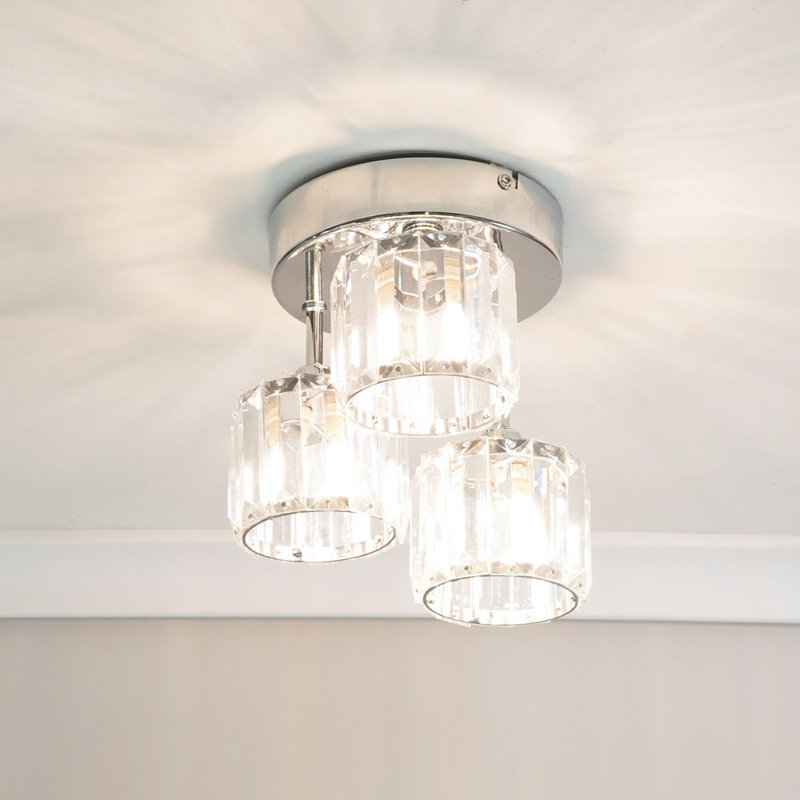 Aazan Glass Semi Flush Mount, No