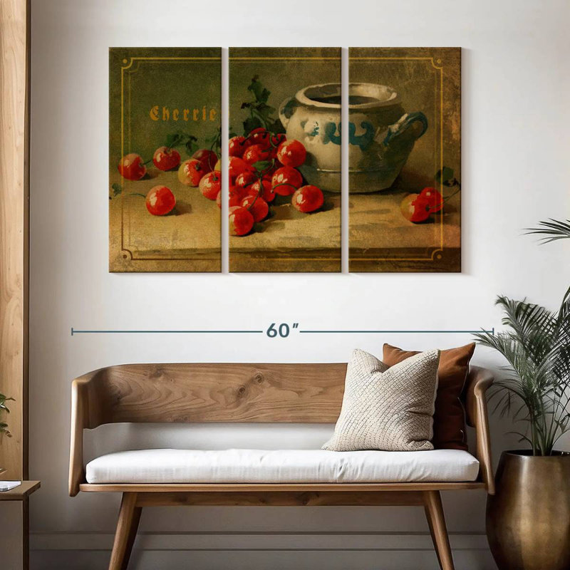 Yarlin Delicious Cherries, 32" H x 50" W