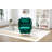 Misheel Velvet Barrel Chair with Ottoman-663396597