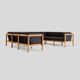 Haven Teak 8 - Person Modular Patio Conversation Sets with Cushions