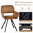 Adora Upholstered Swivel Dining Chair With Armrest for Kitchen Dining Room Side Chair-1065215121