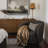 Modern Linen Swivel Barrel Accent Chair-156564187