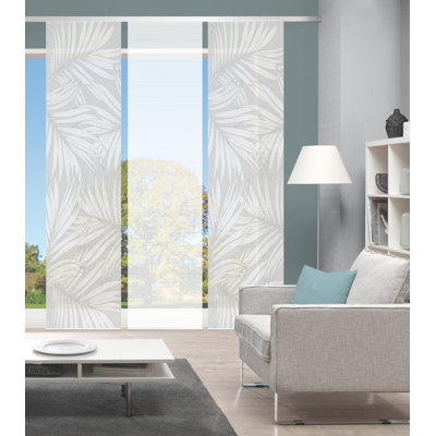 Polyester Semi Sheer Track Insert Sliding Panel