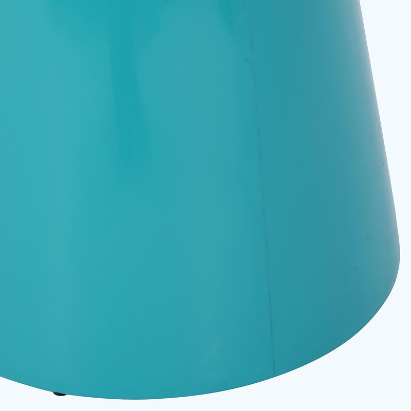 Metal edge table, 2-piece set, Teal