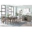 Casual Two Tone 6 Drawer Dining Table, Kitchen Table