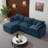 105" Modular L-Shape Sectional with Ottoman, Soft Chenille Fabric, 3-Seat-1438868637
