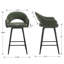 Tabouret de bar pivotant avec repose-pieds et tabouret de bar 27 po-115192821
