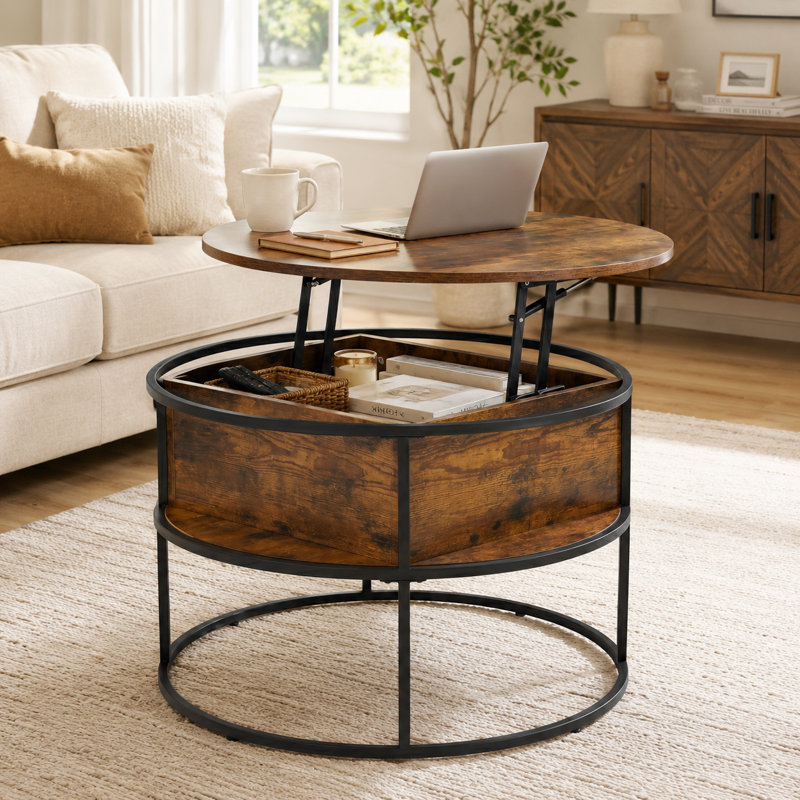 Table basse Farmhouse, Noyer foncé