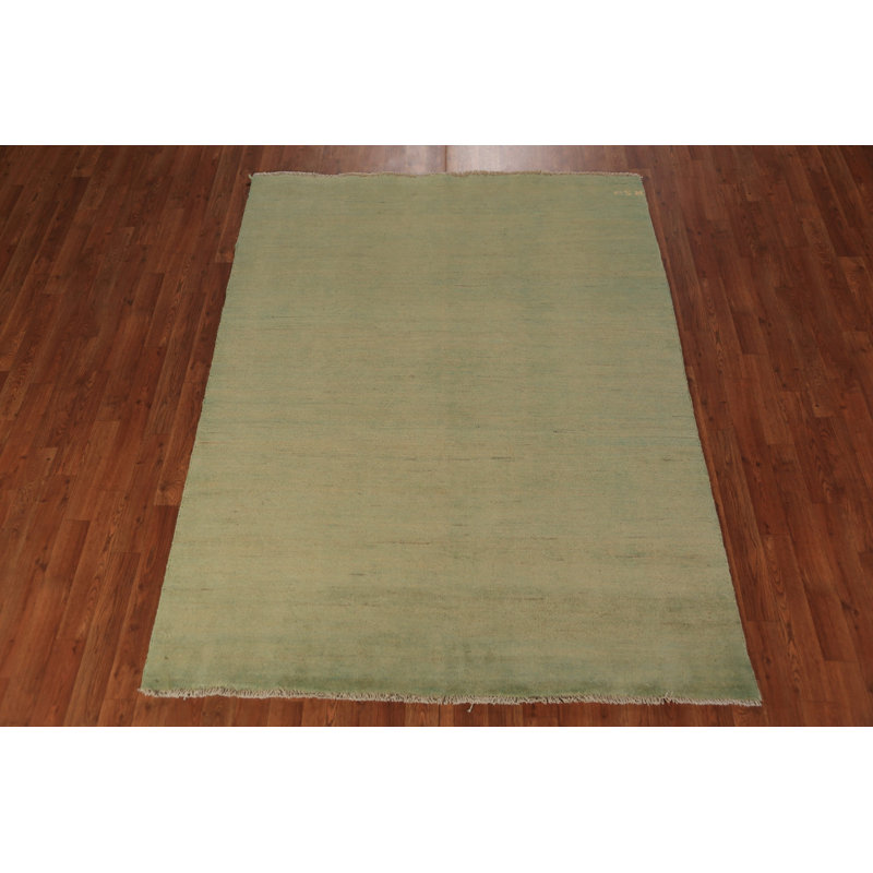 Tapis vert moderne Gabbeh 5 x 7