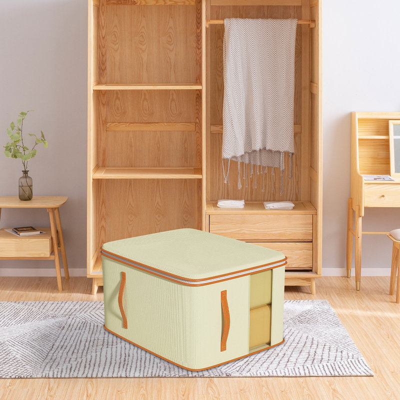  Quilt Storage Bags Moving Packing Bags, Large Clothes Storage Bins Portable Storage Containers with Reinforced Handles for Blanket, Comforter, Bedding