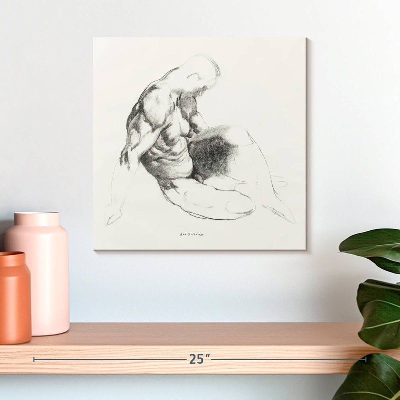Leisha Male Torso 1916, 16" H x 16" W