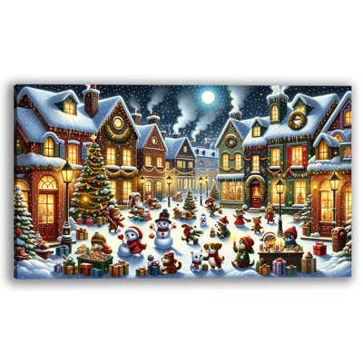 Yuletide Glow On Snowy Christmas