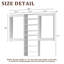 Système de garde-robe modulaire, conception polyvalente et personnalisable pour un rangement et une organisation efficaces-124865281