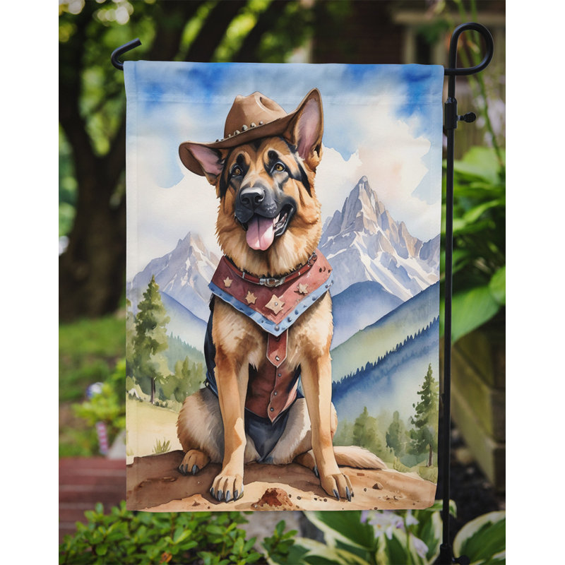 Drapeau Cowboy Welcome Garden, Berger allemand
