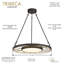 Luminaire suspendu DEL 28 po Tribeca