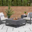 Blake 36" Square Steel Propane or Natural Gas Fire Pit Table with Lid by Real Flame