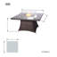 4-Seat Square Fire Pit Table