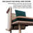 Microfiber/Microsuede Upholstered Bench