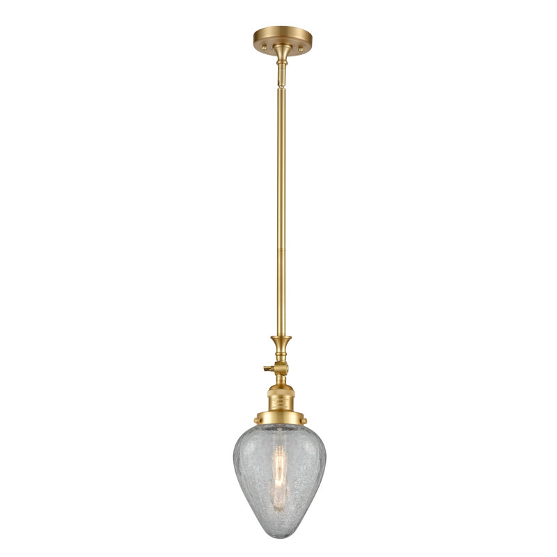 Luminaire suspendu 1 lumière Shauna, Or satiné
