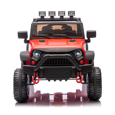 24v Kids Ride On Car With Parent Remote Control, 400w Motor, Four Wheel Suspension, Adjustable Speed, Bluetooth, Mp3, Usb, Large Display Screen, Power Display, Portable Handle, Safety Belt For Ages 3+