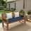 Coussin de banc intérieur / extérieur Sunbrella®, 3 po d'épaisseur
