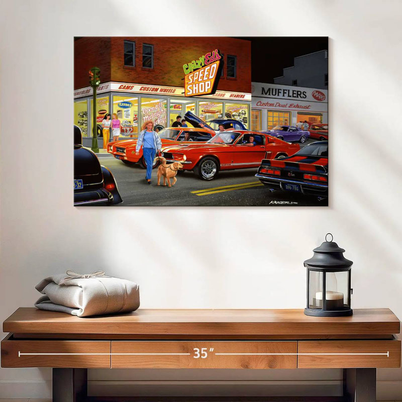 Mehar Crazy Ed's, 8" H x 12" W