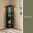 Lighted Corner Curio Cabinet with Tempered Glass Doors & Adjustable Shelves - Elegant Black Display Storage for Living Room & Bedroom Decor-930911230