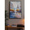 "Urban Dream", peinture sur toile encadrée City Street Art 61 po x 41 po