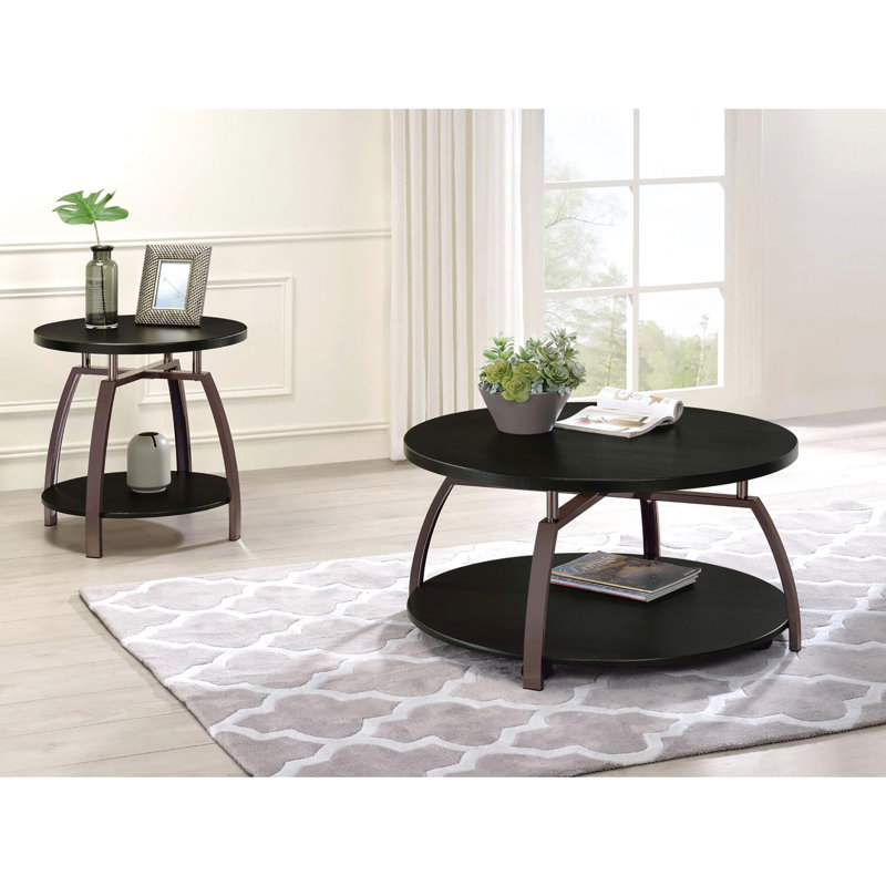 Console contemporaine et table d'appoint en nickel noir gris foncé - Élégant et décoratif avec tablette fonctionnelle