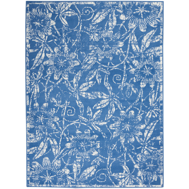 Kante Floral Indoor Rug, Rectangle 7' x 10'
