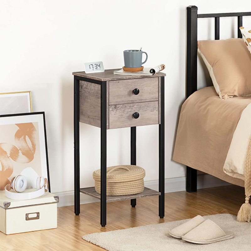 Konni 13.8 " W Solid Wood Nightstand