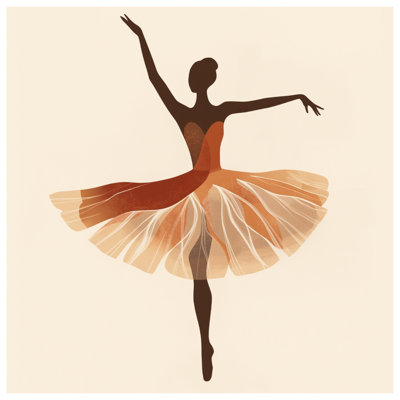 Ballet Dancer Silhouette Wall Tapestry -  Ballet Wall Decor