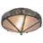 Rustic Lodge Mica Flush Mount