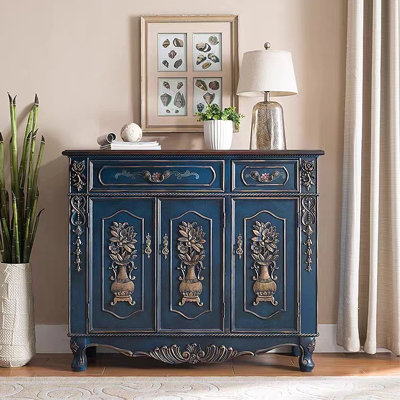 American vintage shoe cabinet side cabinet 24 Pair Solid Wood Shoe Storage Cabinet