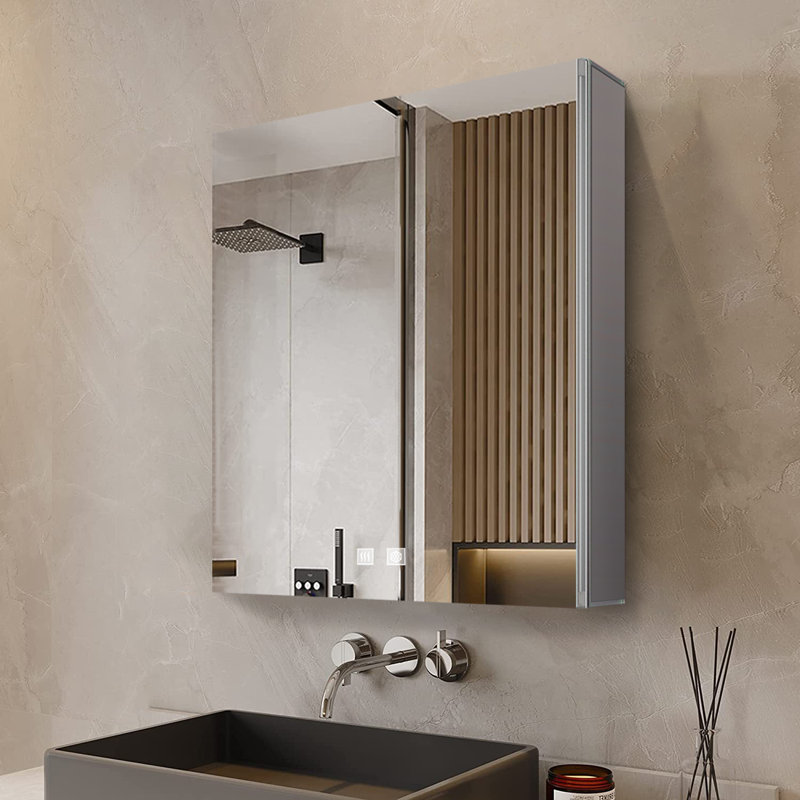 Armoire à pharmacie à miroir à fixation en surface avec désembueur à DEL l 20 po x H 32 po Corsica, L 20 po x H 32 po