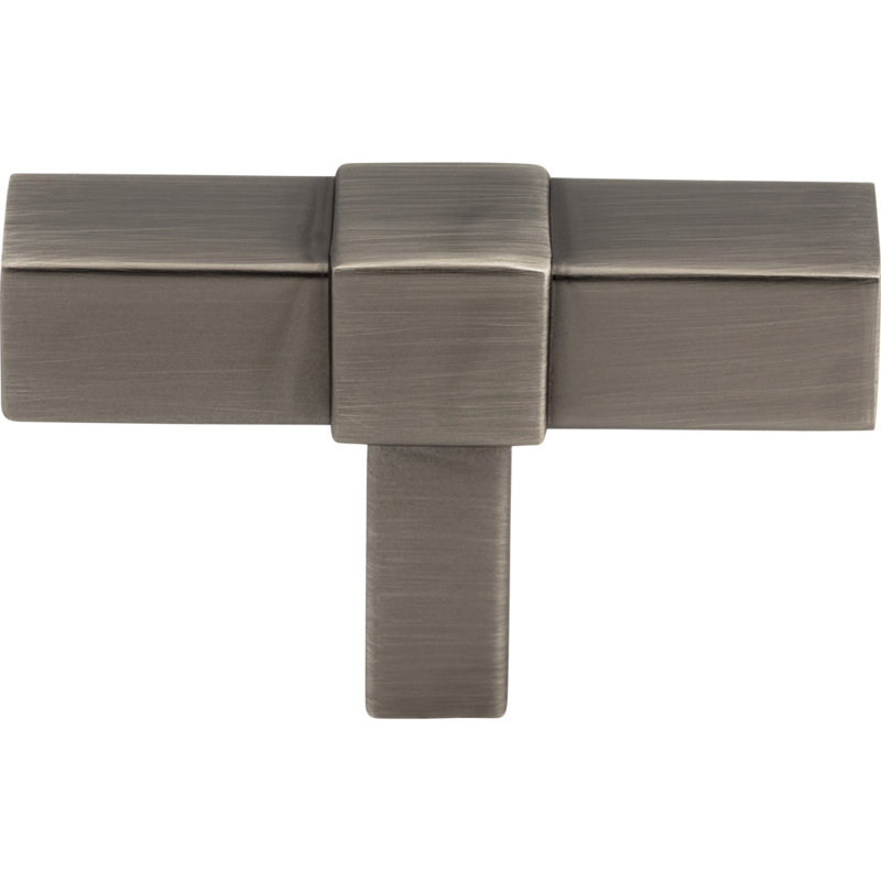 Zane Bar Knob, Brushed Pewter