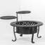 Foyer au bois avec couvercle et barbecue 36 po Guntars-366032233