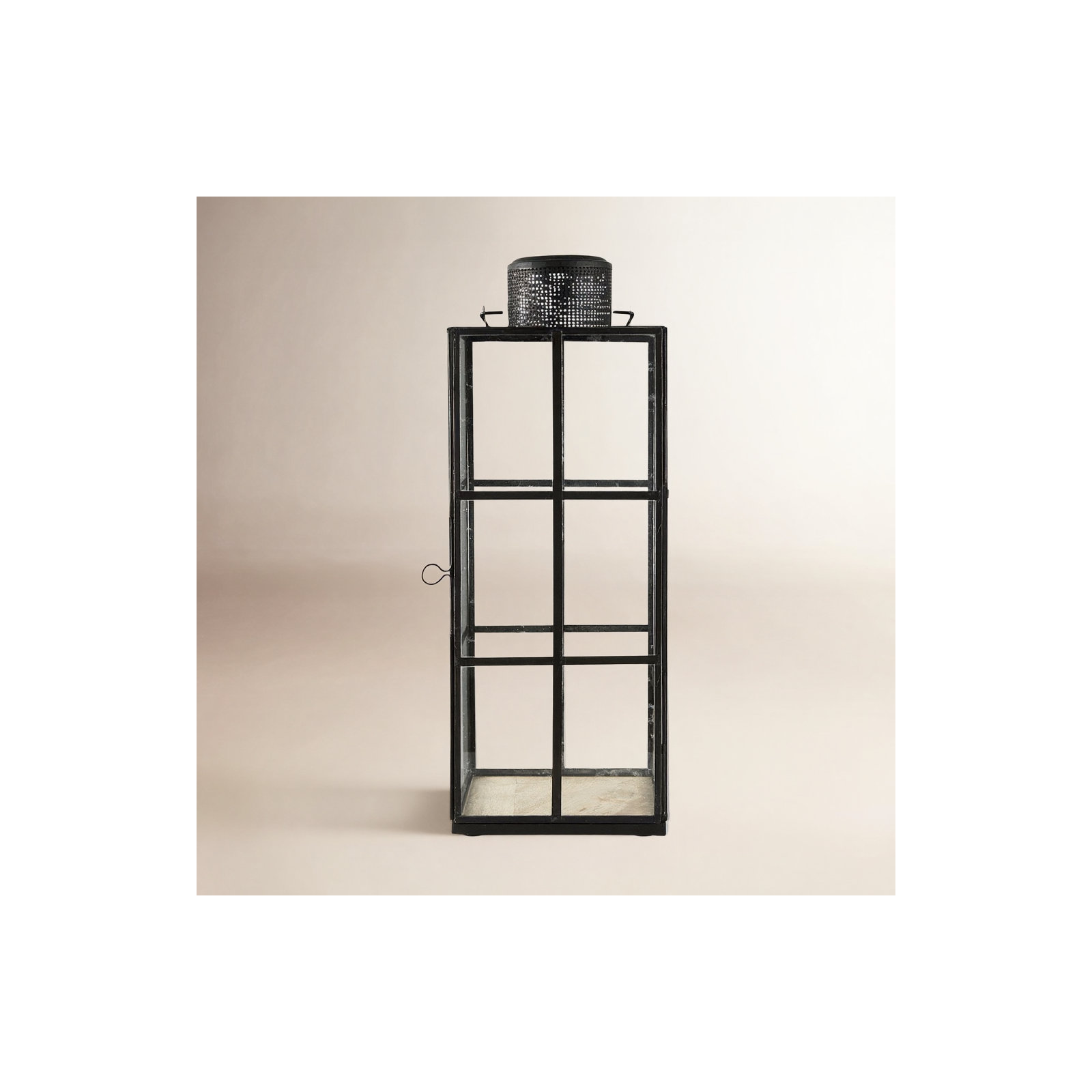 Glass Wall Lantern, 16.73" H x 6.1" W x 6.1" D