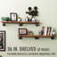 Hibbell 2 Piece Solid Wood Industrial Pipe Shelves-2069324787