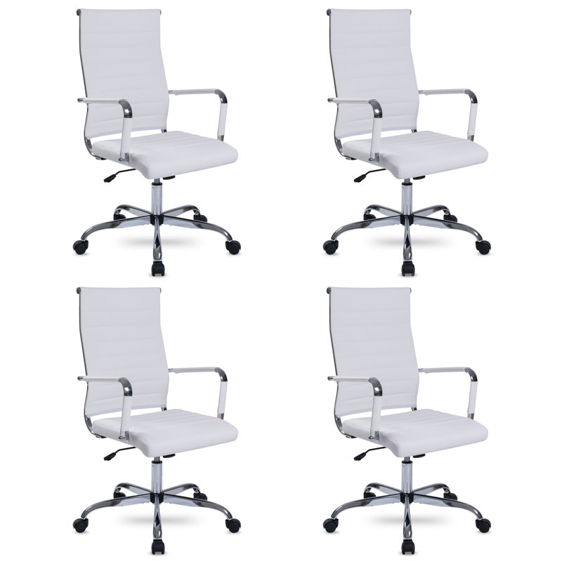 Fauteuil de conférence Aimee-Jayne, Blanc