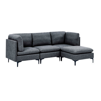Sectional Sofa with Metal Legs