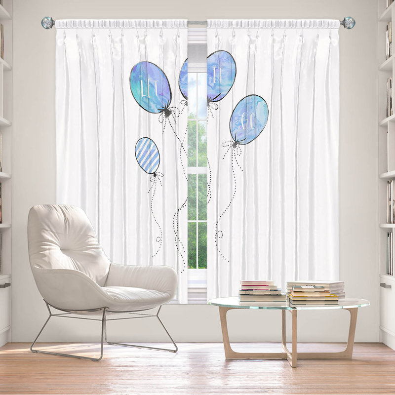 Paire de rideaux obscurcissant en polyester Bircheat, L 40 po x L 82 po