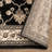 Clervil 100% Polypropylene Traditional Vine Floral Black Indoor Area Rug-22319554