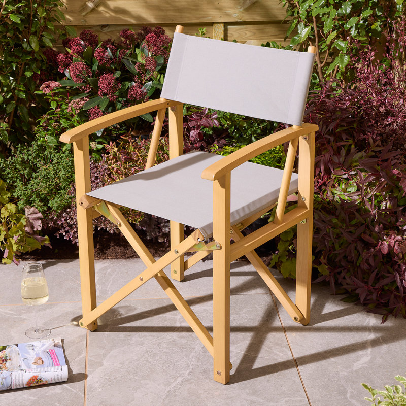 Rowlinson Ascot Folding Director's Chair, Slate Grey