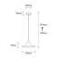 Lustre bleu élégant, hauteur réglable, structure en métal avec base en bois, douille E27 de 40 W | Dimensions: 40,6 po x 9,4 po x 40,6 po | Certifié IP20, parfait pour les salles à manger et les espaces de vie modernes, luminaire élégant-453689393