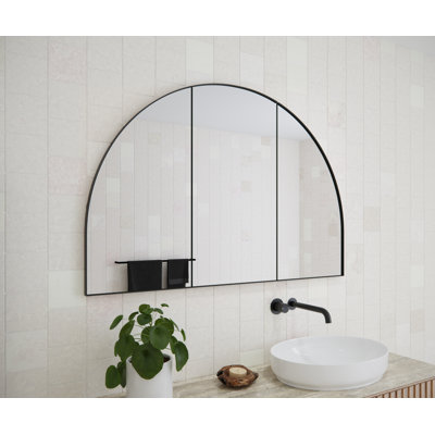 Recessed Framed 3 Doors Medicine Cabinet with 3 shelves