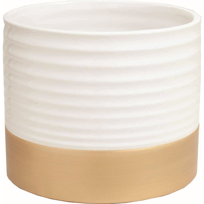 Bickley Ceramic Pot Planter, 5.5" H x 6.6" W x 6.6" D