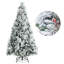 Arbre de Noël vert floqué / givré-1421938499